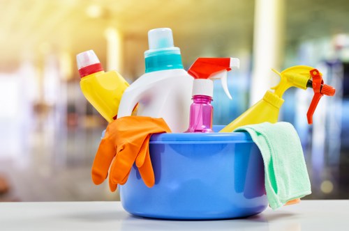Local cleaners carrying out a detailed end of tenancy clean in a rental property