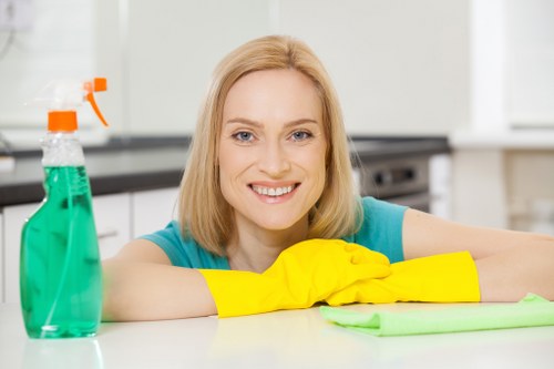 Cleaning team focusing on property presentation before tenant move-out