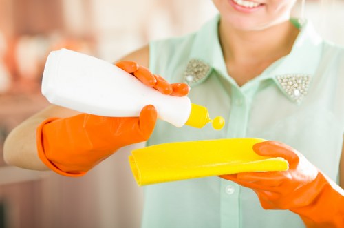 Detailed bathroom cleaning during an end of tenancy clean