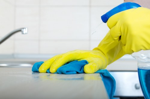Final property cleaning before tenancy handover
