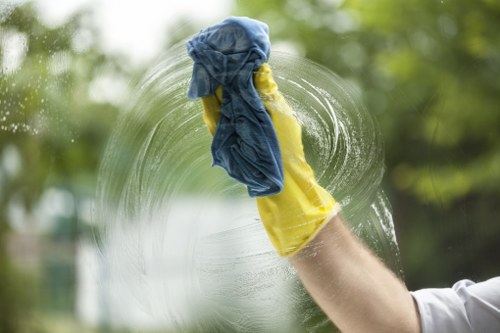 Window and frame cleaning during an end of tenancy clean